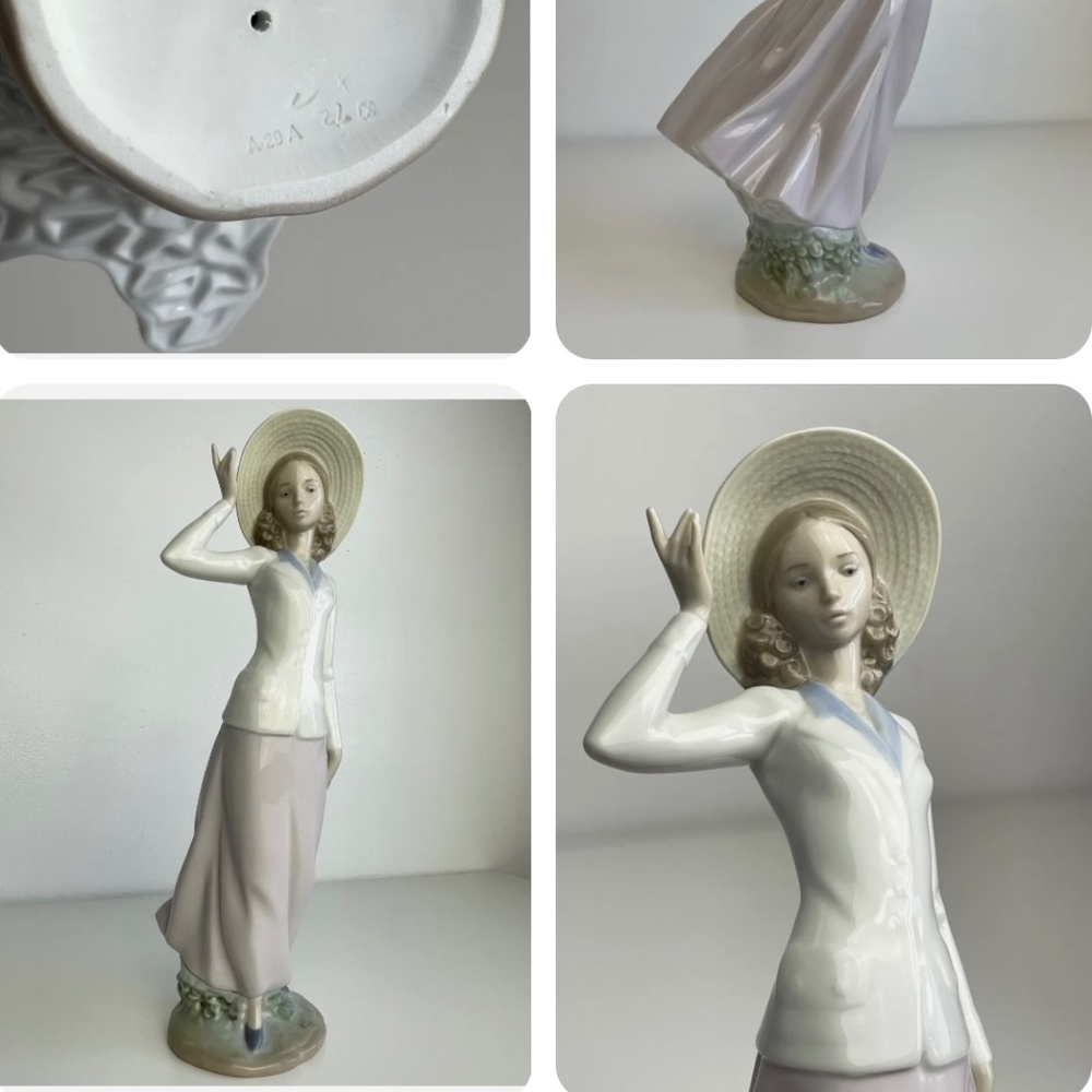 Lladro 5682 Breezy Afternoon 1989 Figurine